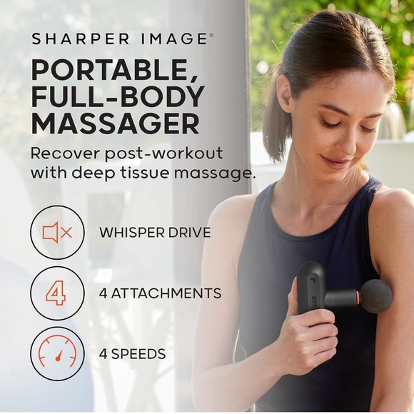 Sharper Image Powerboost Move Portable Percussion Massager - Picture 3 of 7